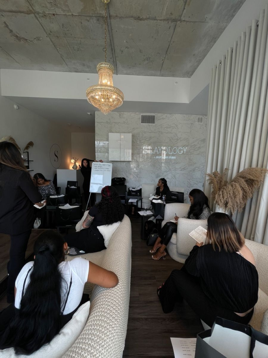 Attendees at a TJ Banks in-person session